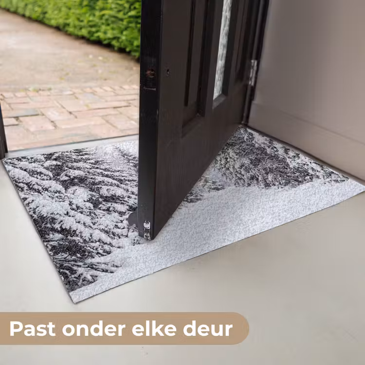 Bos - Winter - Sneeuw - Pad - Natuur Deurmat klein -USP_NL
