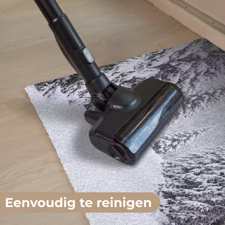 Bos - Winter - Sneeuw - Pad - Natuur Deurmat klein -reinigen_NL