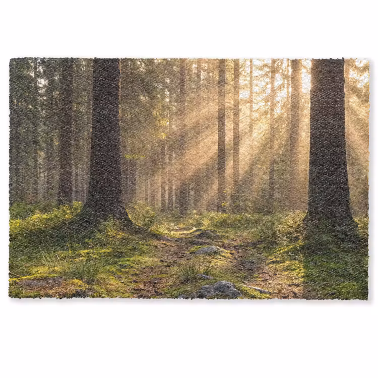 Bos - Zonlicht - Gras Deurmat klein -zkaufland3d