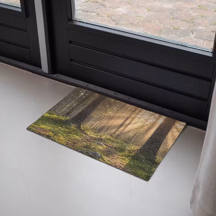 Bos - Zonlicht - Gras Deurmat klein -sfeer2