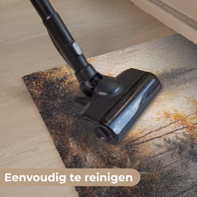 Bospad - Herfstbladeren - Natuur - Schilderachtig - Oranje Deurmat klein -reinigen_NL