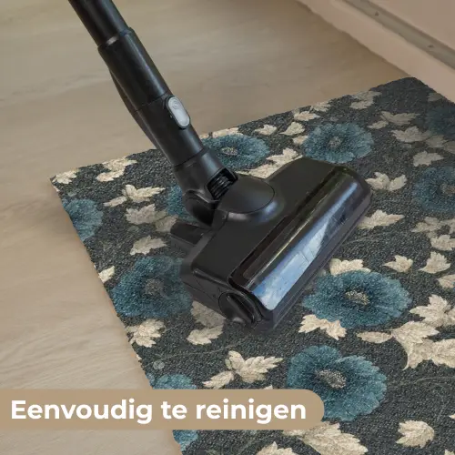 Botanisch - Bloemen - Blauw Deurmat klein 898 -reinigen_NL