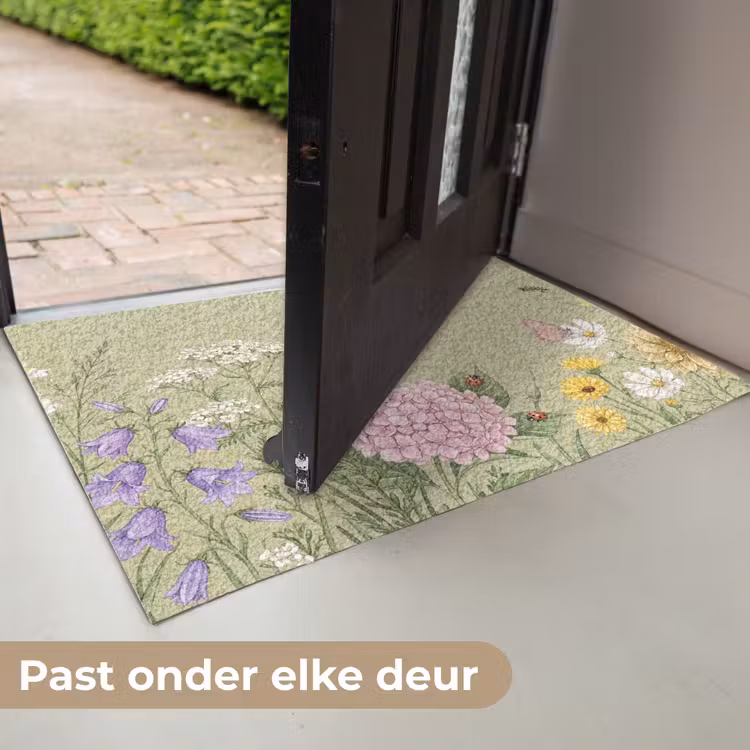 Botanisch - Bloemen - Kleurrijk Deurmat klein -USP_NL