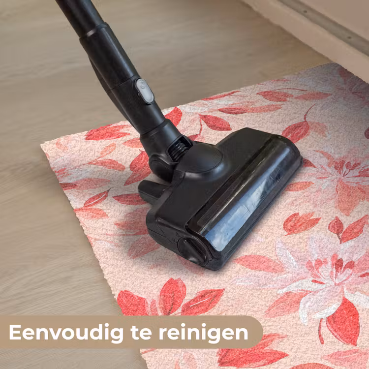 Botanisch - Bloemen - Rood Deurmat klein 898 -reinigen_NL
