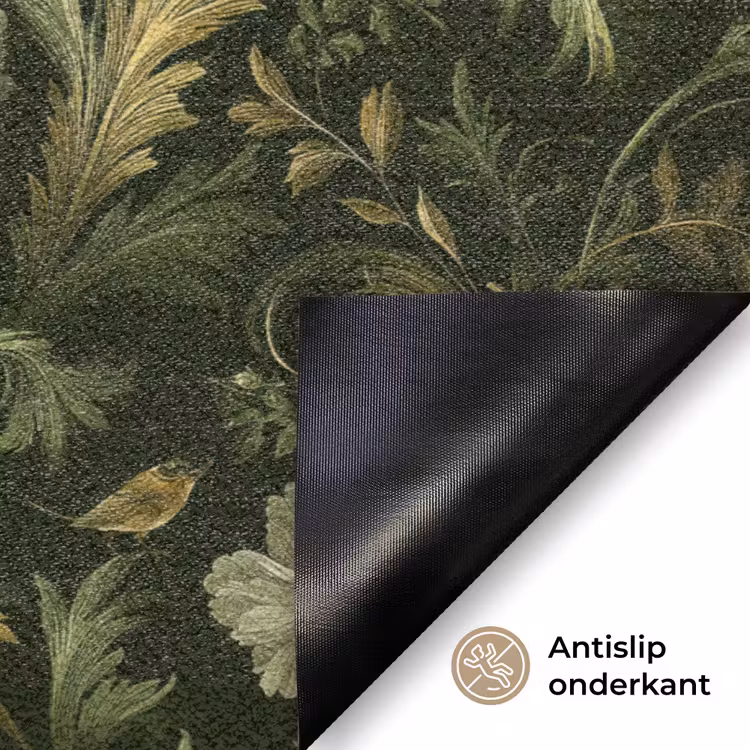 Botanisch - Naadloos - Bloemen Deurmat klein 898 -antislip_NL