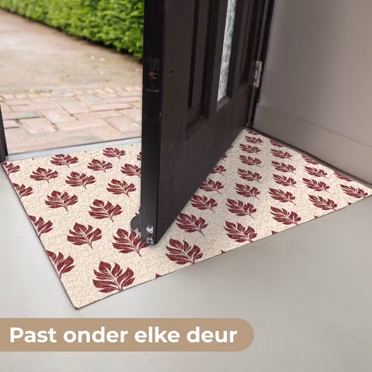 Botanisch - Patroon - Bordeaux Deurmat klein 898 -USP_NL