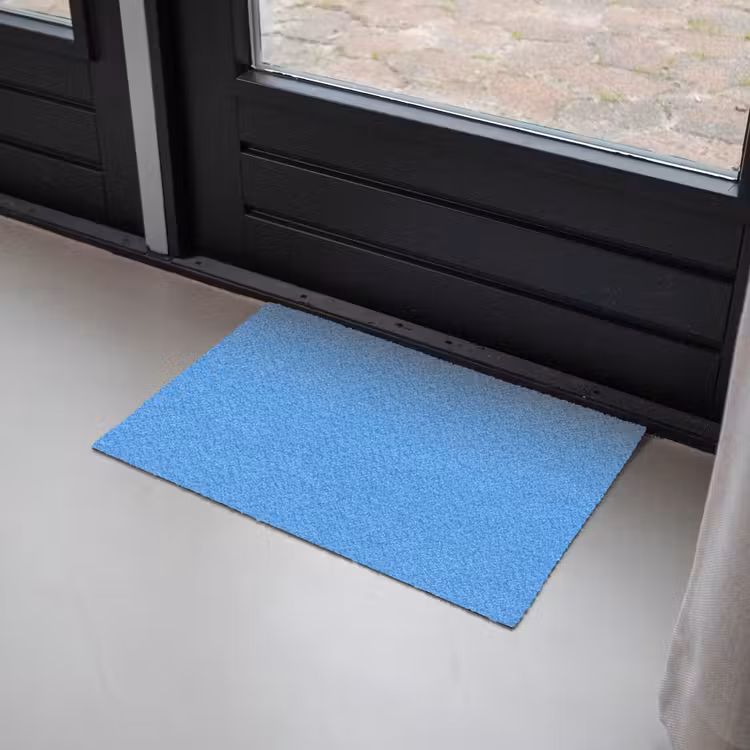 Bright - Azure - Blauw Deurmat klein 898 -sfeer2