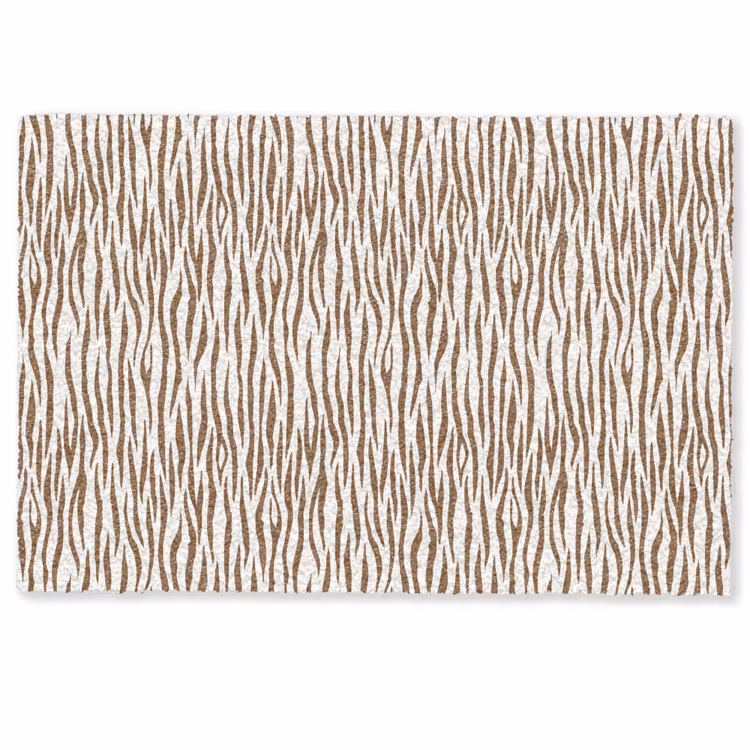 Bruin - Patroon - Zebra Deurmat klein 898 -zkaufland3d