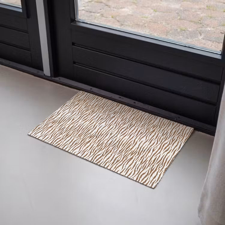Bruin - Patroon - Zebra Deurmat klein 898 -sfeer2