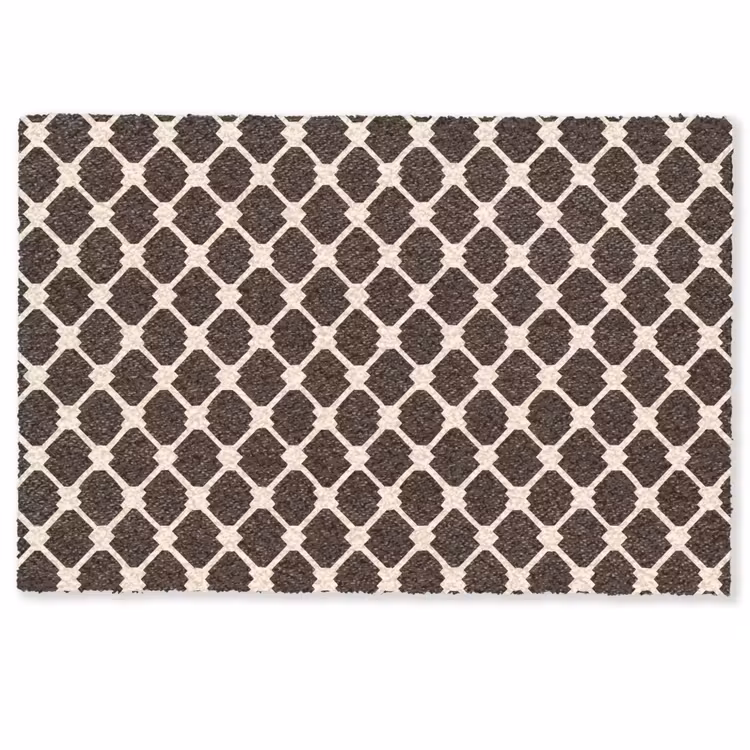 Bruin - Ruitpatroon - Geometrisch Deurmat klein 898 -zkaufland3d