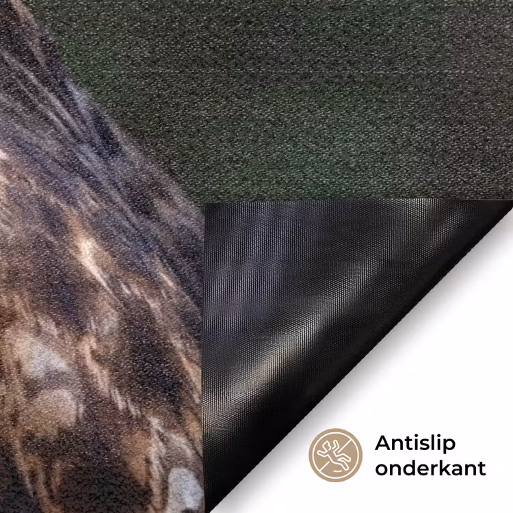 Buizerd - Roofvogel - Natuur - Bruin Deurmat klein -antislip_NL