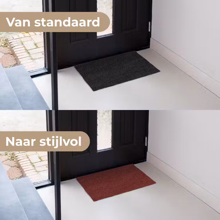 Burnt - Mahogany - Rood Deurmat klein 898 -voor-na_NL
