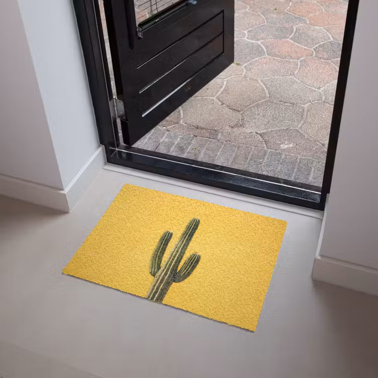 Cactus - Groen - Minimalistisch Deurmat klein -sfeer5