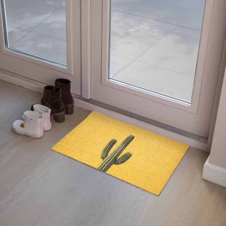 Cactus - Groen - Minimalistisch Deurmat klein -sfeer3