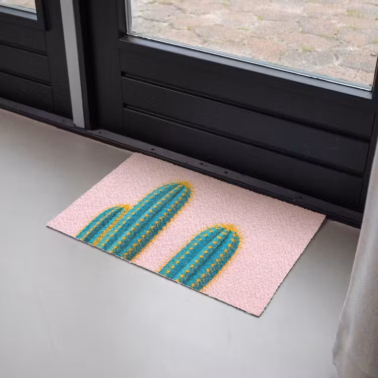 Cactussen - Modern - Pastel Deurmat klein -sfeer2