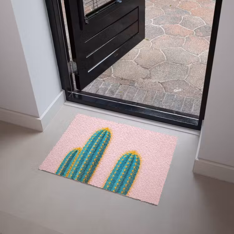 Cactussen - Modern - Pastel Deurmat klein -sfeer5
