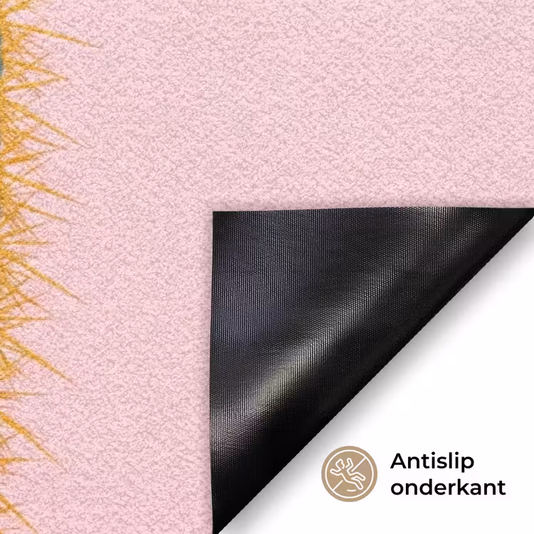Cactussen - Modern - Pastel Deurmat klein -antislip_NL