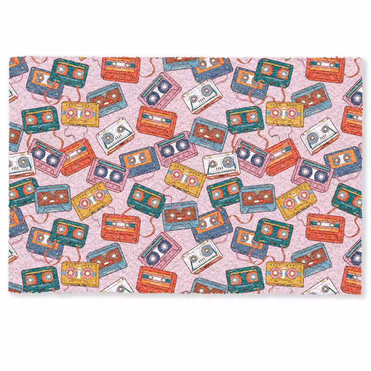Cassette - Patroon - Roze Deurmat klein 898 -zkaufland3d