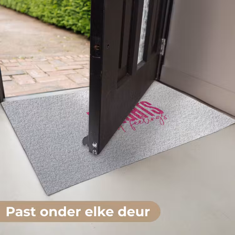 Catch flights not feelings - Vliegtuig - Roze Deurmat klein -USP_NL