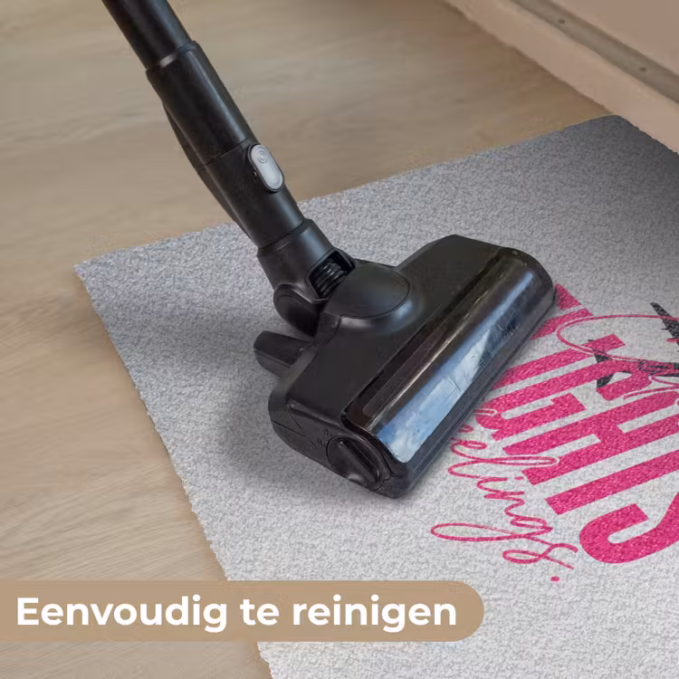 Catch flights not feelings - Vliegtuig - Roze Deurmat klein -reinigen_NL