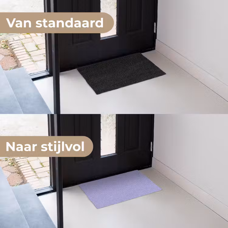 Ceil - Paars - Lila Deurmat klein 898 -voor-na_NL