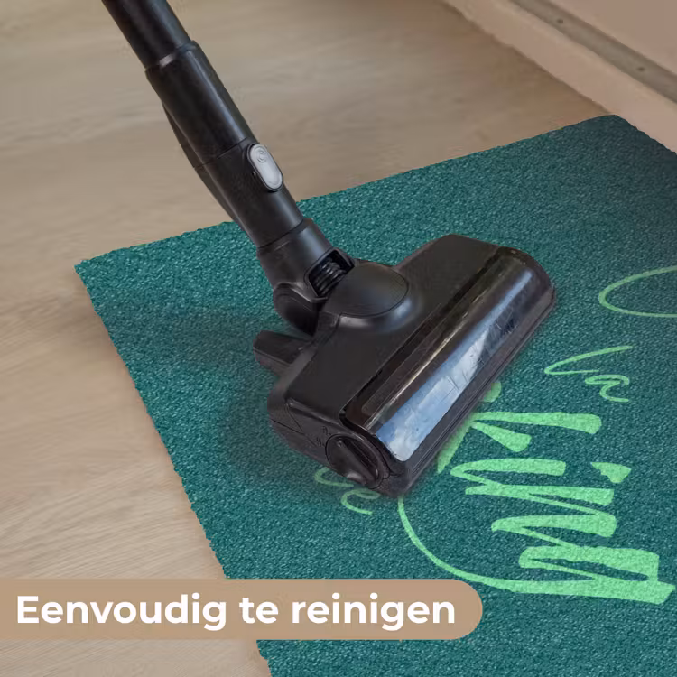 c'est la fucking vie - Groen - Handgeschreven Deurmat klein -reinigen_NL