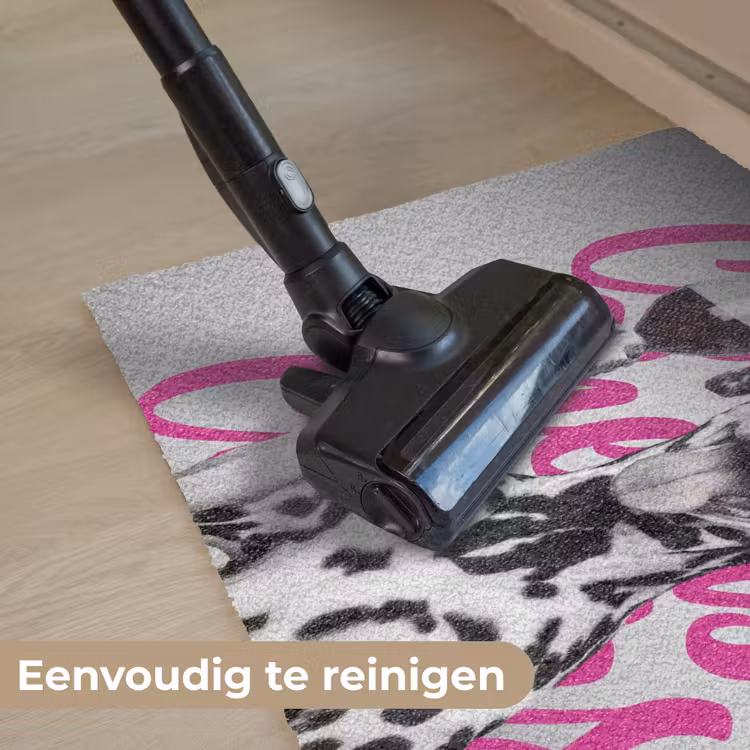 Cheers - Hond - Roze - Wijn Deurmat klein -reinigen_NL