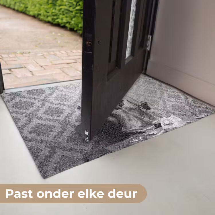 Chic - Vrouw - Zwart - Wit Deurmat klein -USP_NL