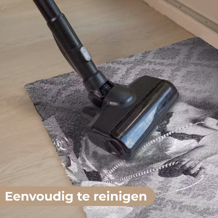 Chic - Vrouw - Zwart - Wit Deurmat klein -reinigen_NL