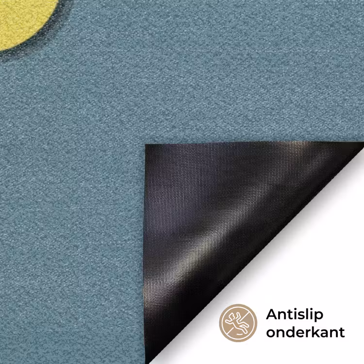 Chill out - Geel - Blauw Deurmat klein -antislip_NL