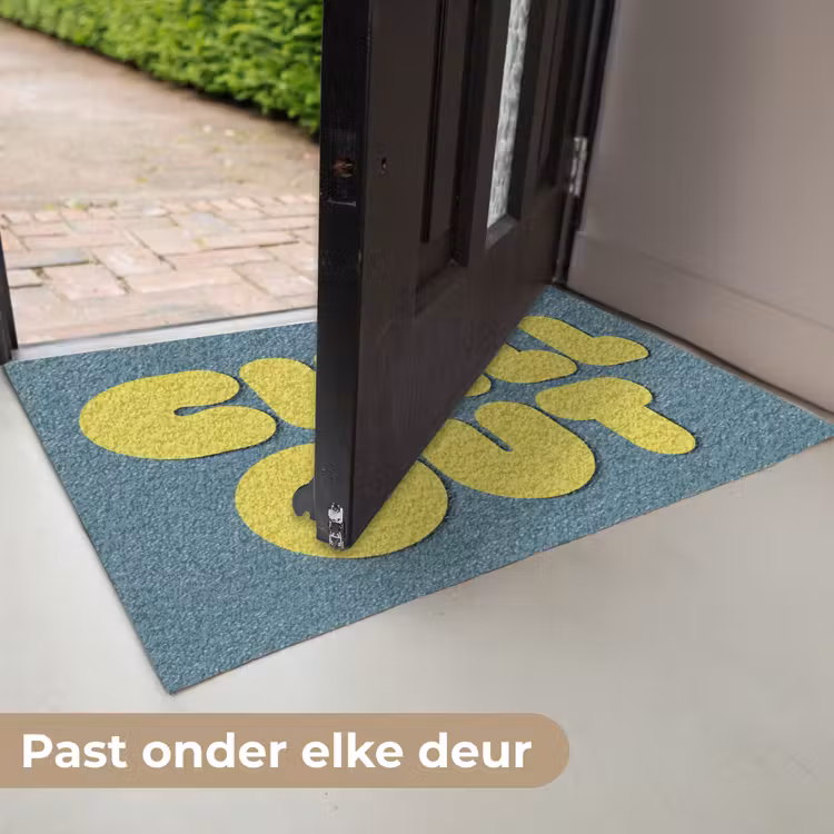 Chill out - Geel - Blauw Deurmat klein -USP_NL