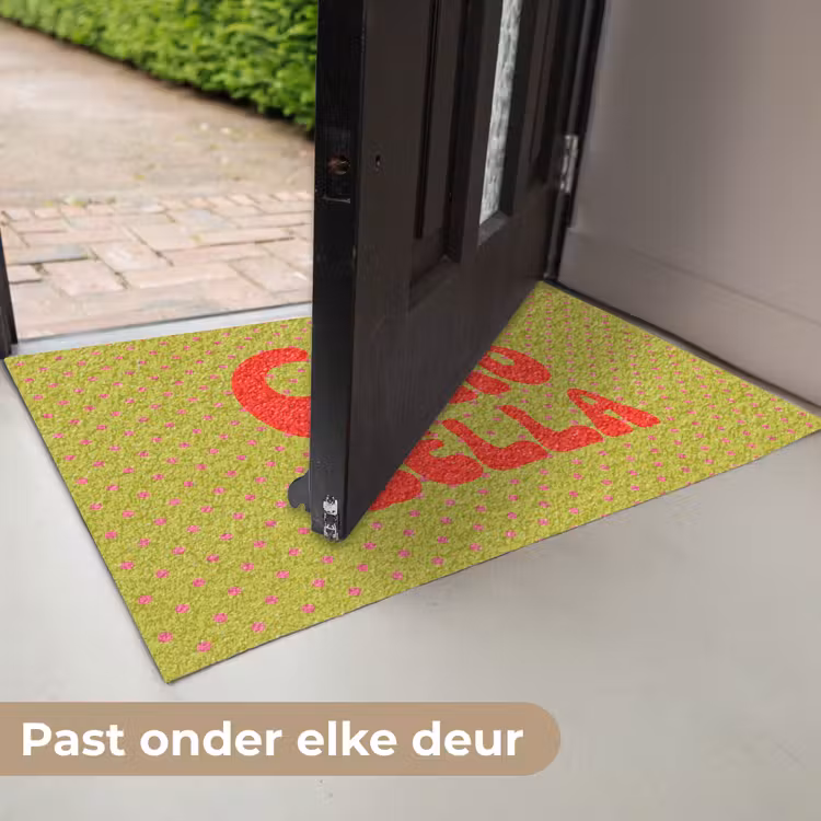 Ciao bella - Rood - Groen - Stippen Deurmat klein -USP_NL