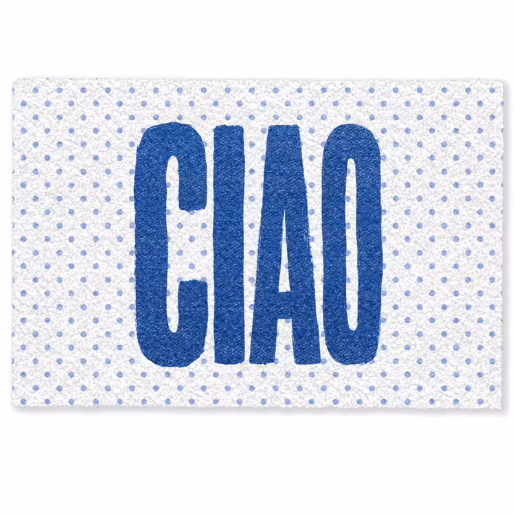 Ciao - Blauw - Stippen Deurmat klein -zkaufland3d