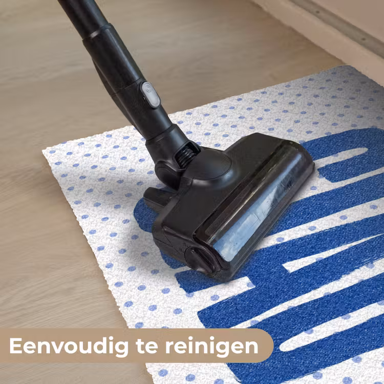 Ciao - Blauw - Stippen Deurmat klein -reinigen_NL