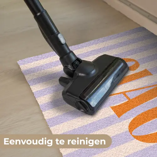 Ciao - Quote - Pastel - Strepen Deurmat klein -reinigen_NL