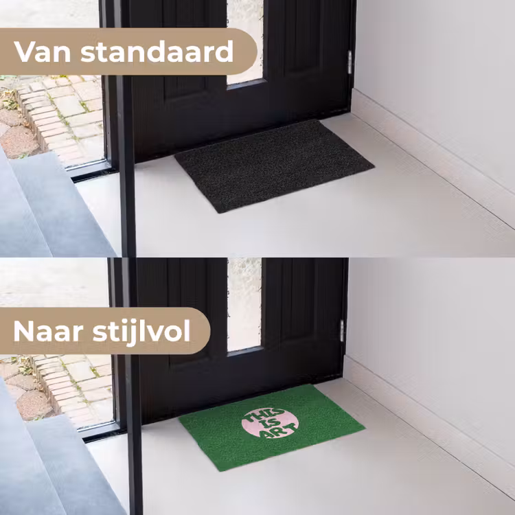 Cirkel - Roze - Tekst - Art Deurmat klein -voor-na_NL