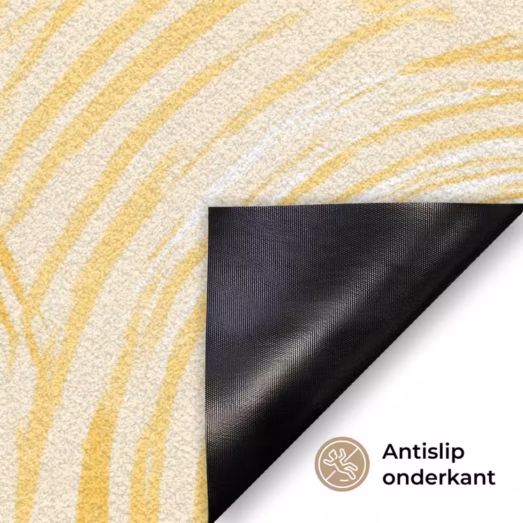 Cirkels - Abstract - Artistiek - Geel Deurmat klein 898 -antislip_NL