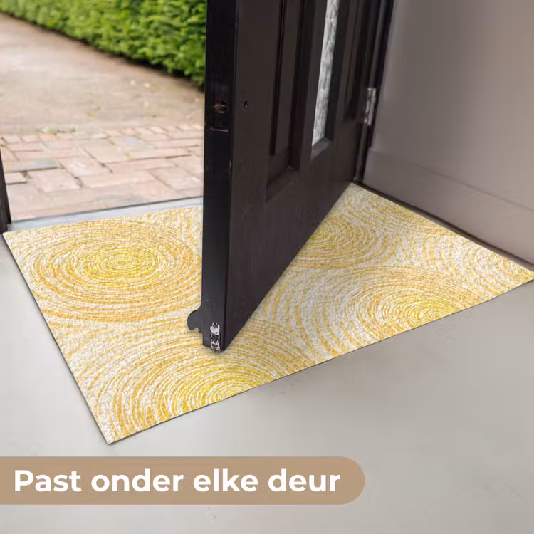 Cirkels - Abstract - Artistiek - Geel Deurmat klein 898 -USP_NL