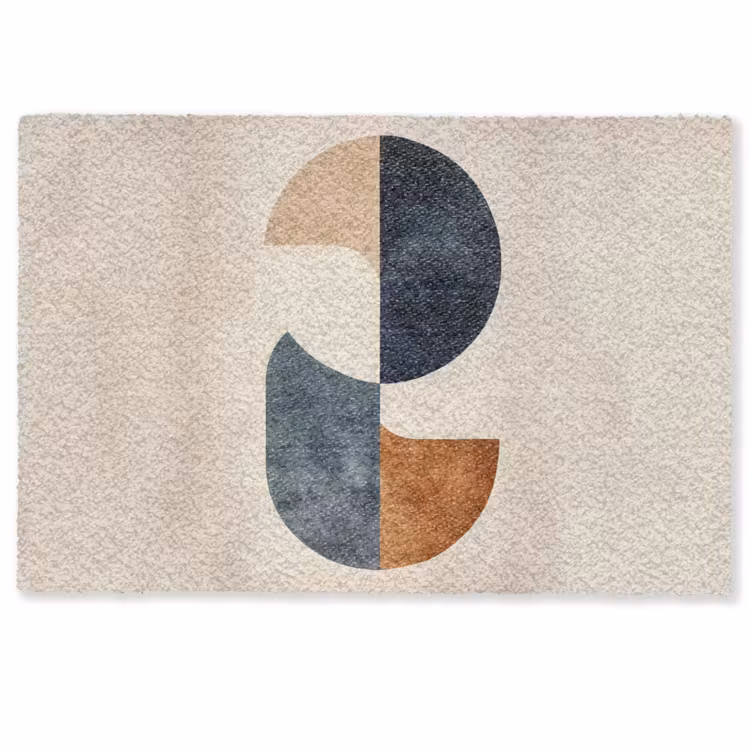 Cirkels - Abstract - Kleurrijk Deurmat klein -zkaufland3d