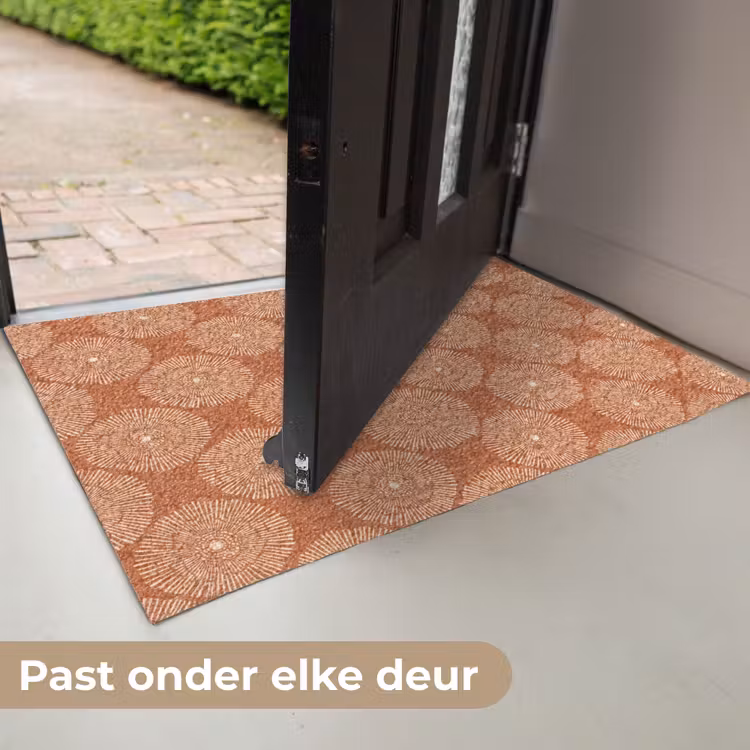 Cirkels - Grafisch - Patroon - Terracotta Deurmat klein 898 -USP_NL