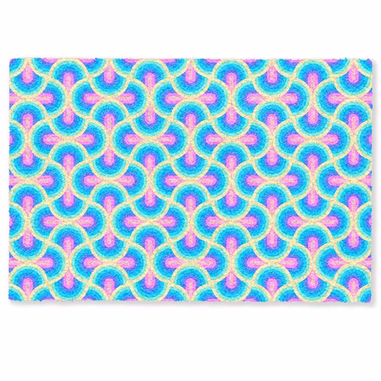 Cirkels - Neon - Bogen Deurmat klein 898 -zkaufland3d