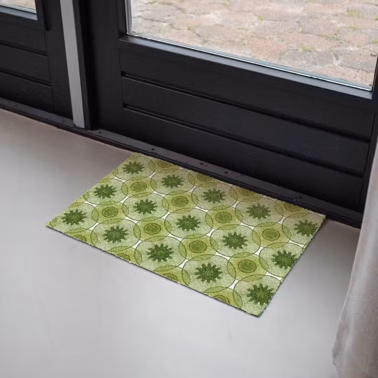 Cirkels - Patroon - Groen Deurmat klein 898 -sfeer2