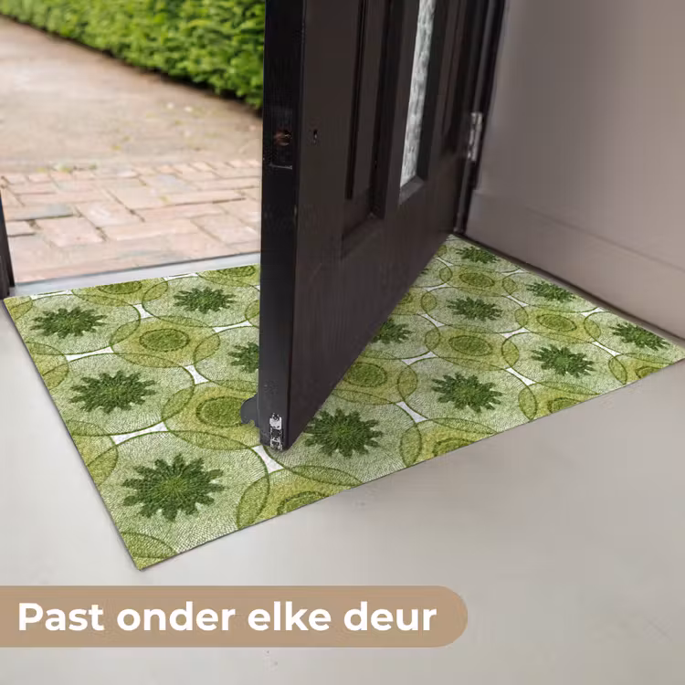 Cirkels - Patroon - Groen Deurmat klein 898 -USP_NL