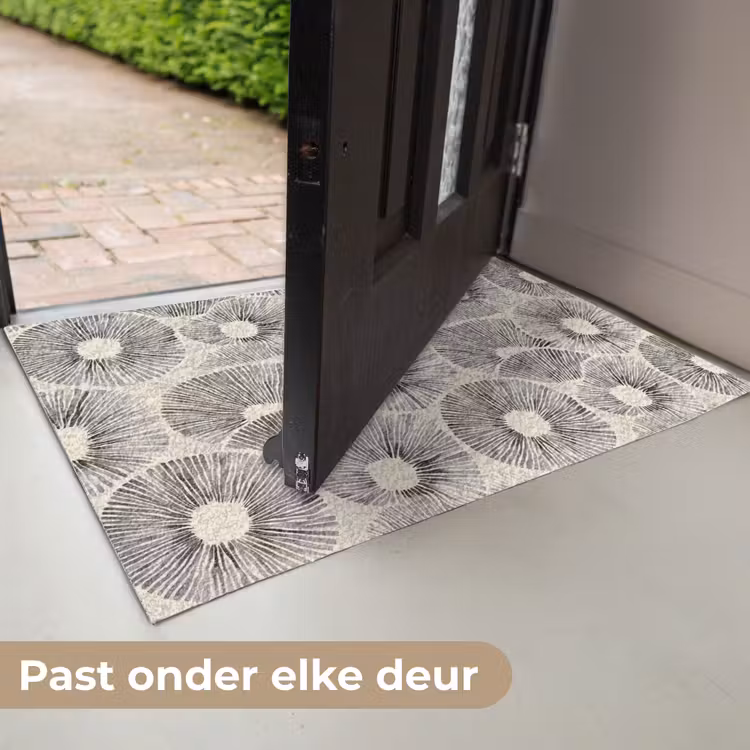 Cirkels - Patroon - Zwart Deurmat klein 898 -USP_NL