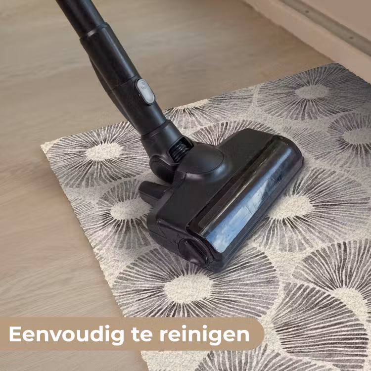Cirkels - Patroon - Zwart Deurmat klein 898 -reinigen_NL