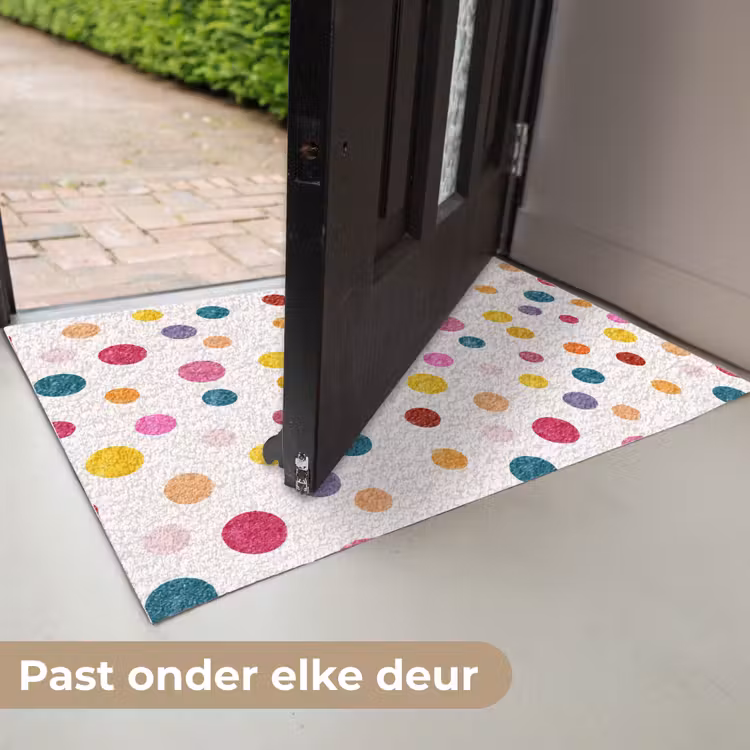 Cirkels - Speels - Kleurrijk Deurmat klein 898 -USP_NL