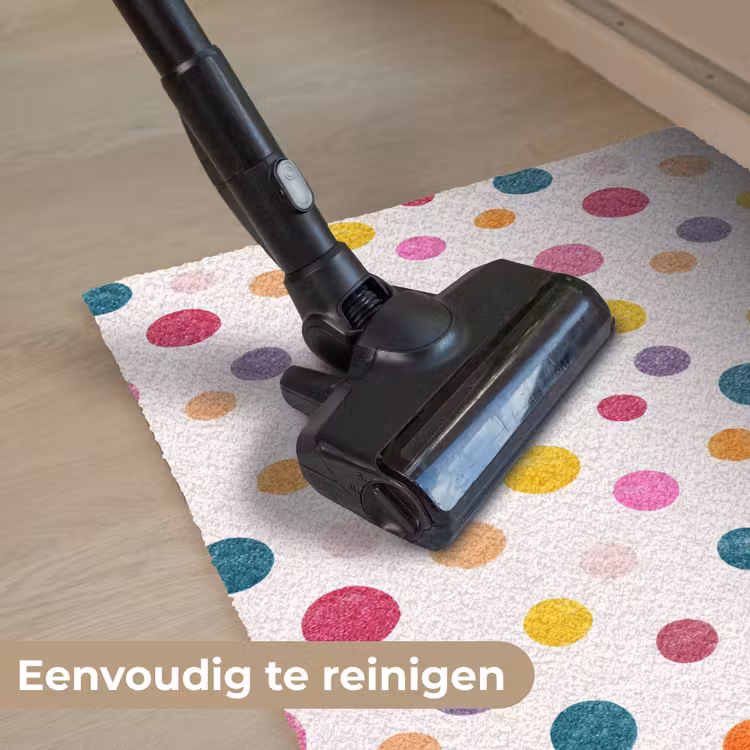 Cirkels - Speels - Kleurrijk Deurmat klein 898 -reinigen_NL
