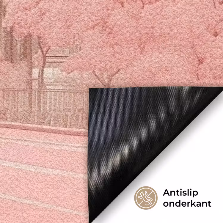 City - Car - Pink Deurmat klein -antislip_NL