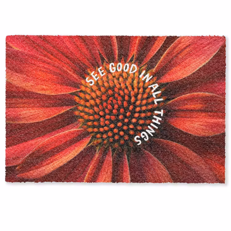 Close up - Bloem - Quote - Rood Deurmat klein -zkaufland3d