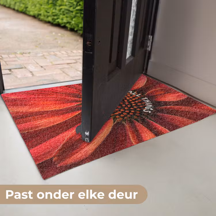 Close up - Bloem - Quote - Rood Deurmat klein -USP_NL